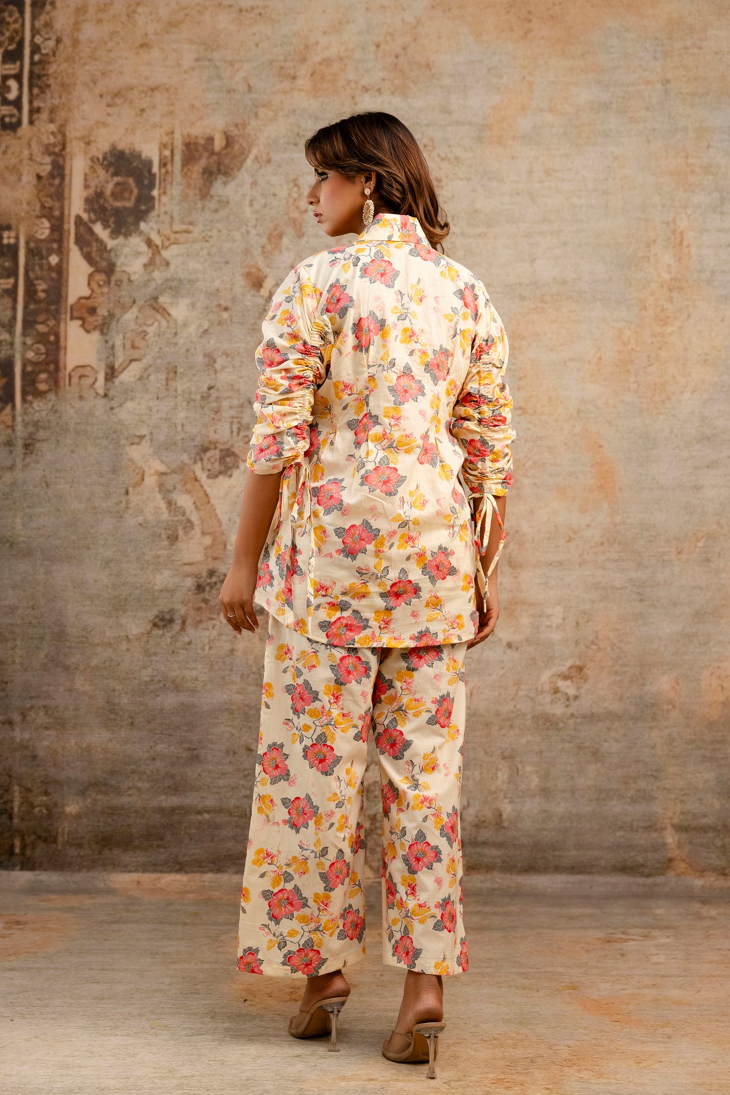 Spring Workplace Peony Coord Set