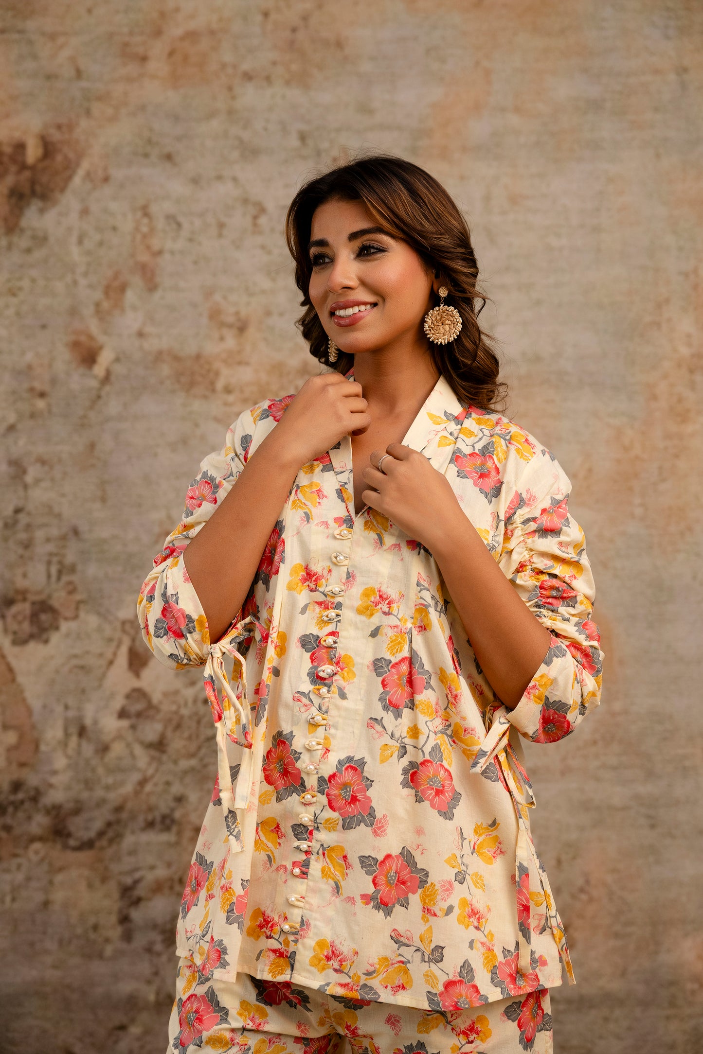 Spring Workplace Peony Coord Set