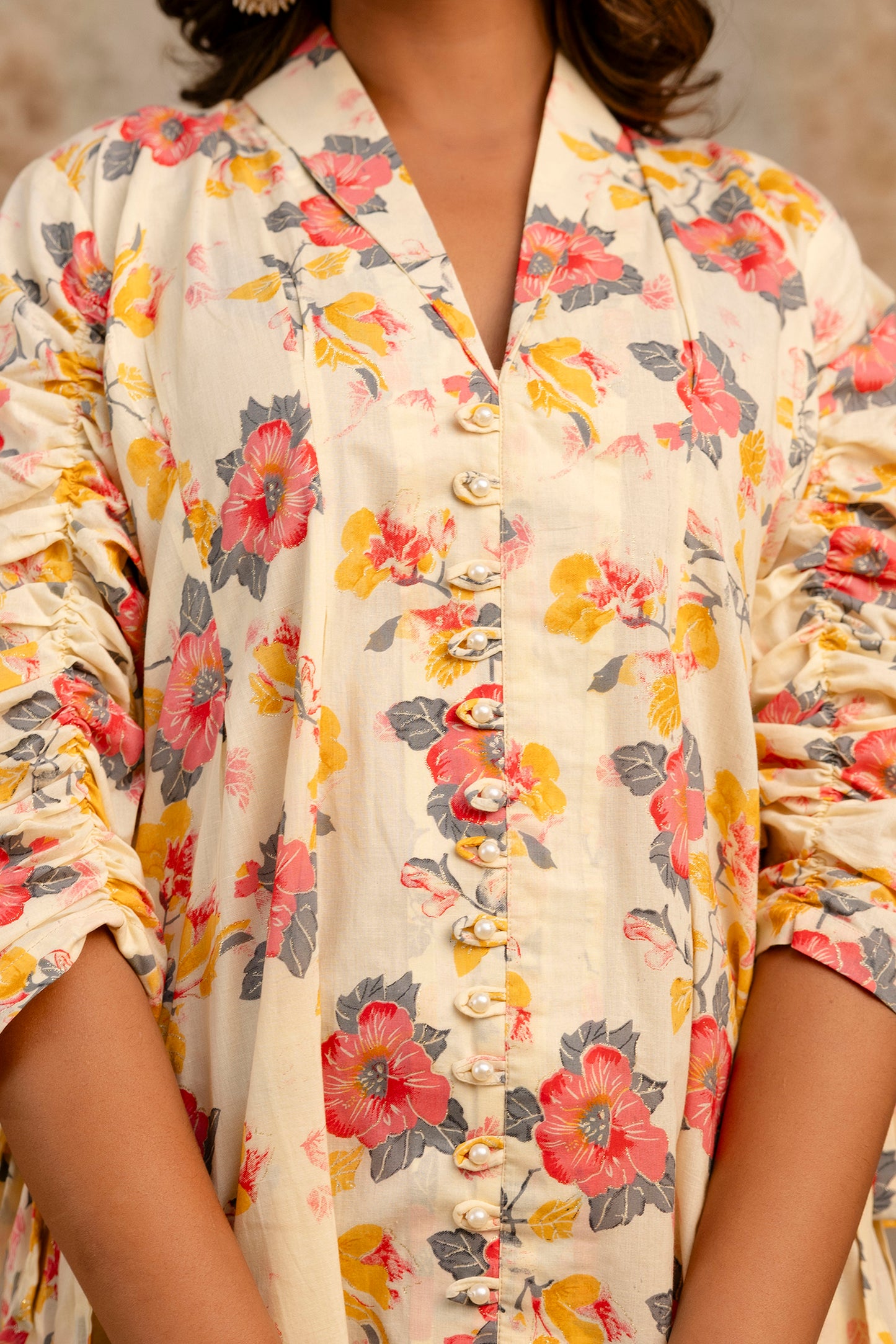 Spring Workplace Peony Coord Set