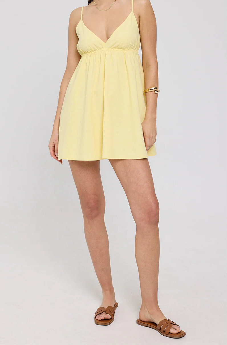 Yellow Cami Mini Dress