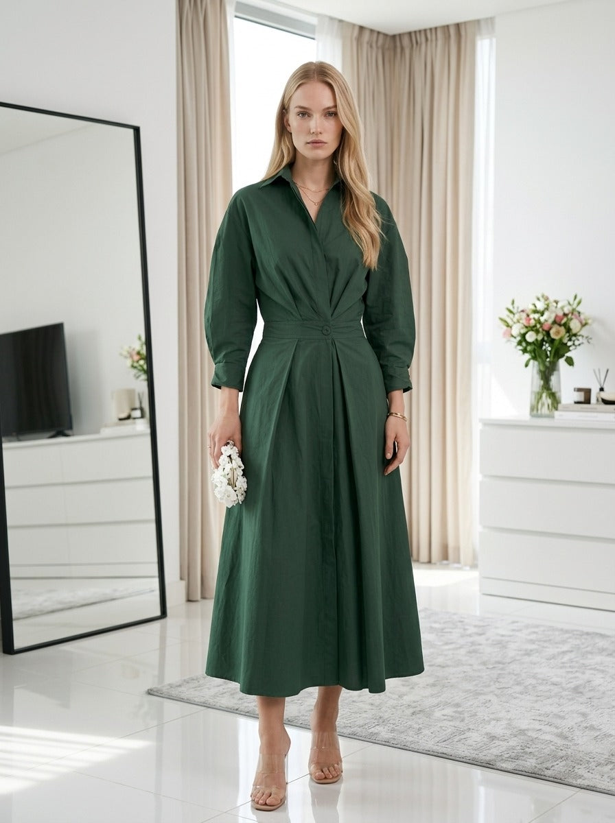 Maxi Long Shirt Dress