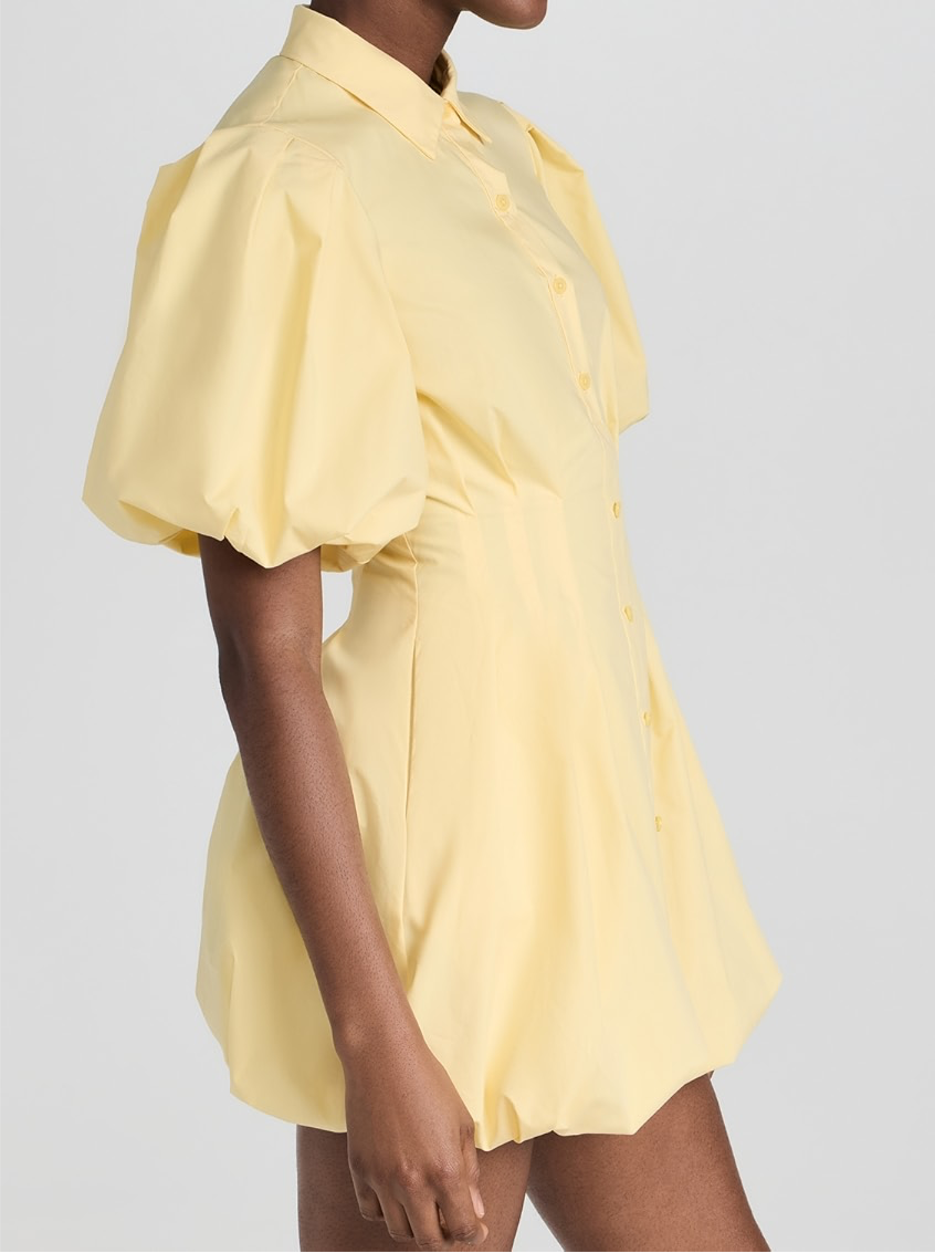 Zozo Yellow Balloon Dress