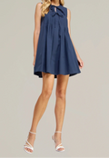 Pin-tuck Mini Dress