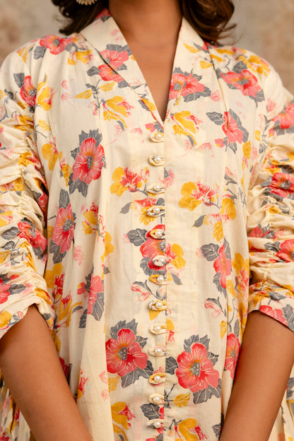 Spring Workplace Peony Coord Set