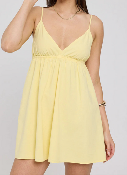 Yellow Cami Mini Dress