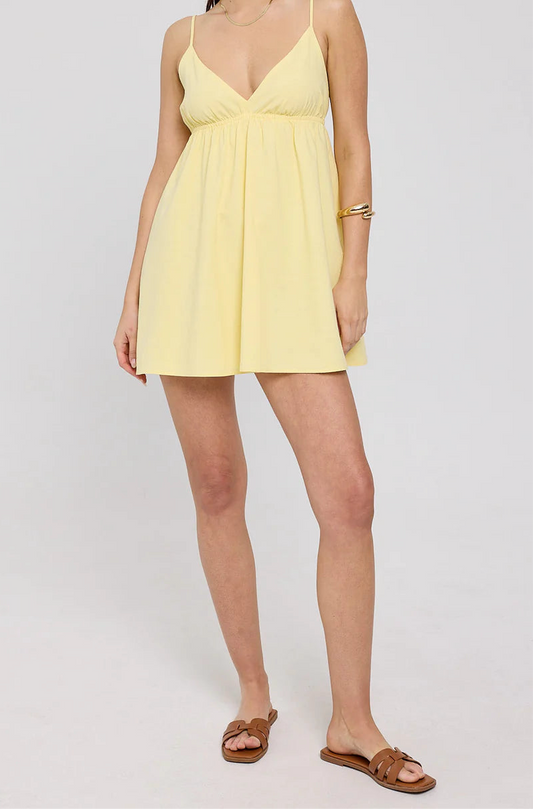 Yellow Cami Mini Dress