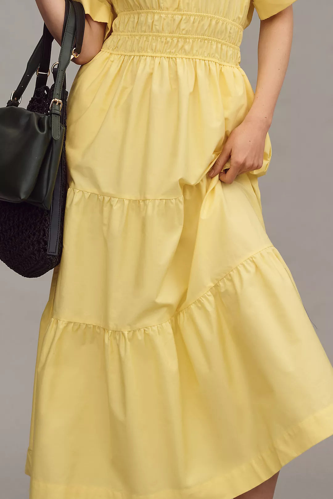 Ciao Yellow Shirt Maxi Dress