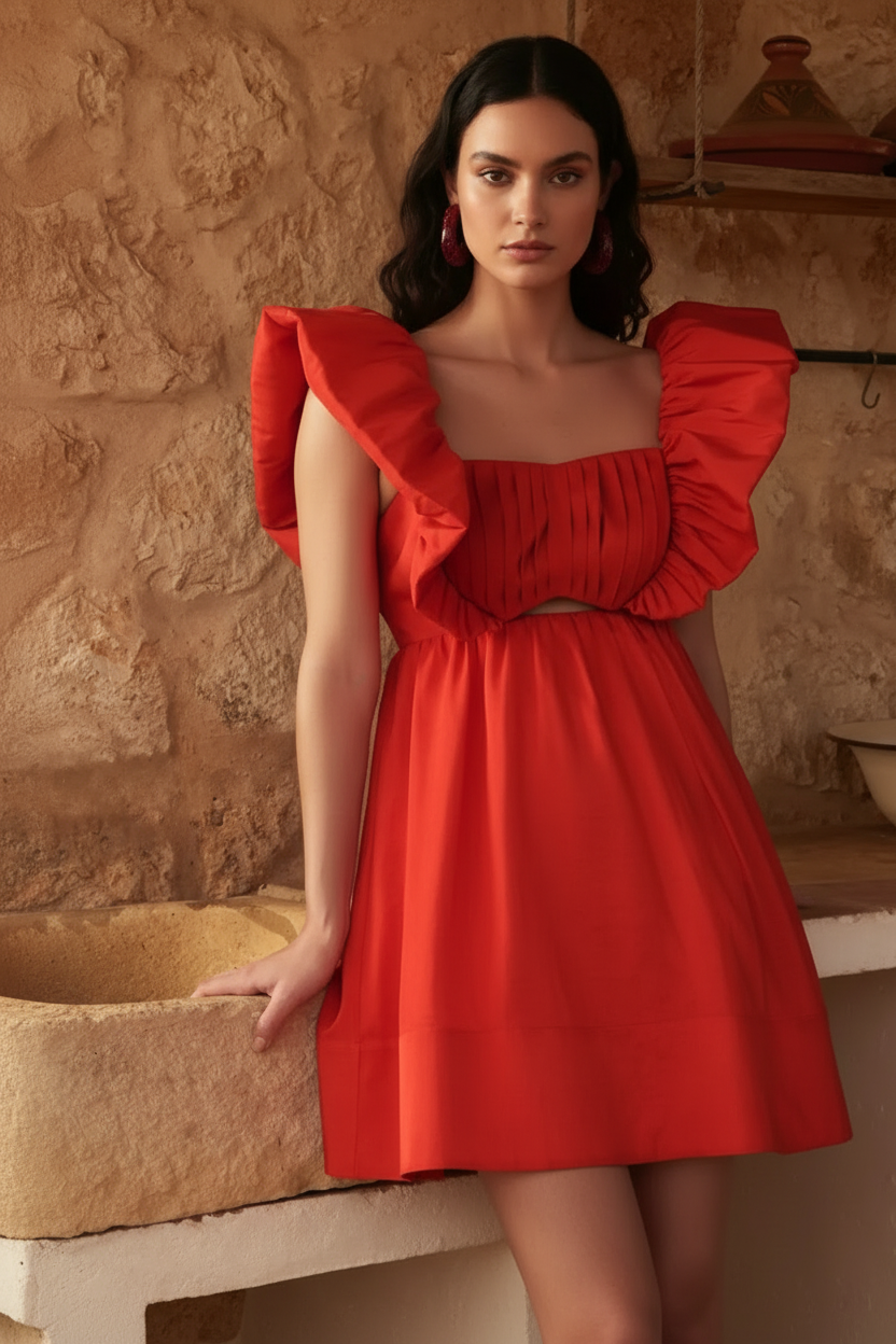 Rosy Red Dress