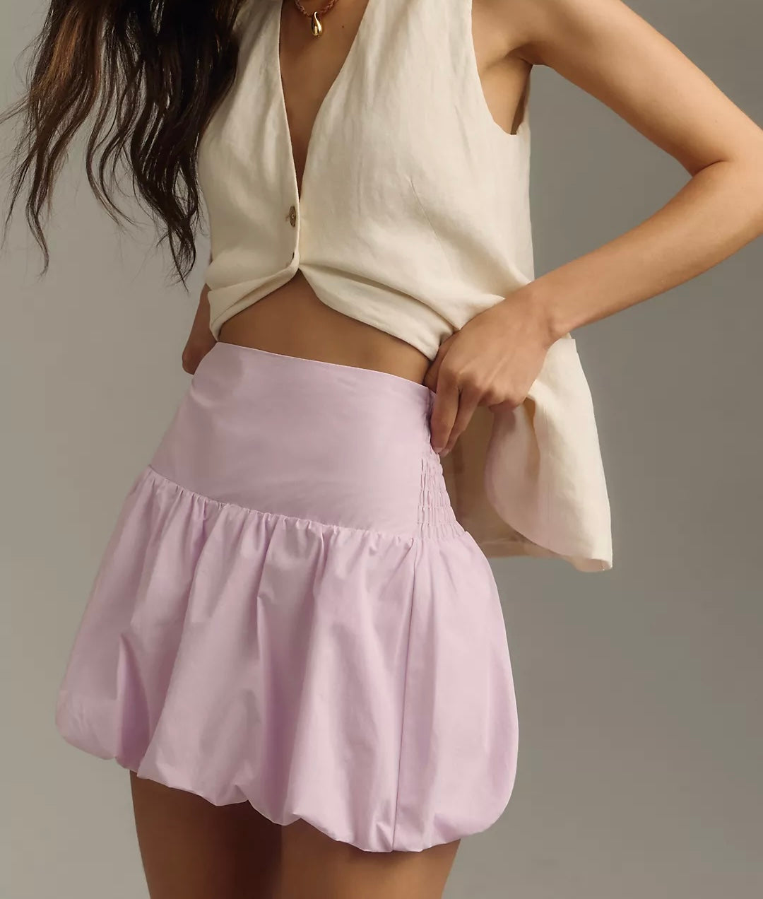 Bubble Hem Skirt