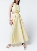Yellow Cut-Out Maxi Dress