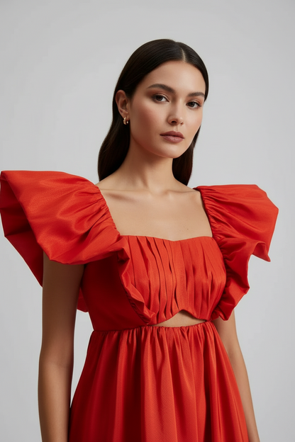 Rosy Red Dress
