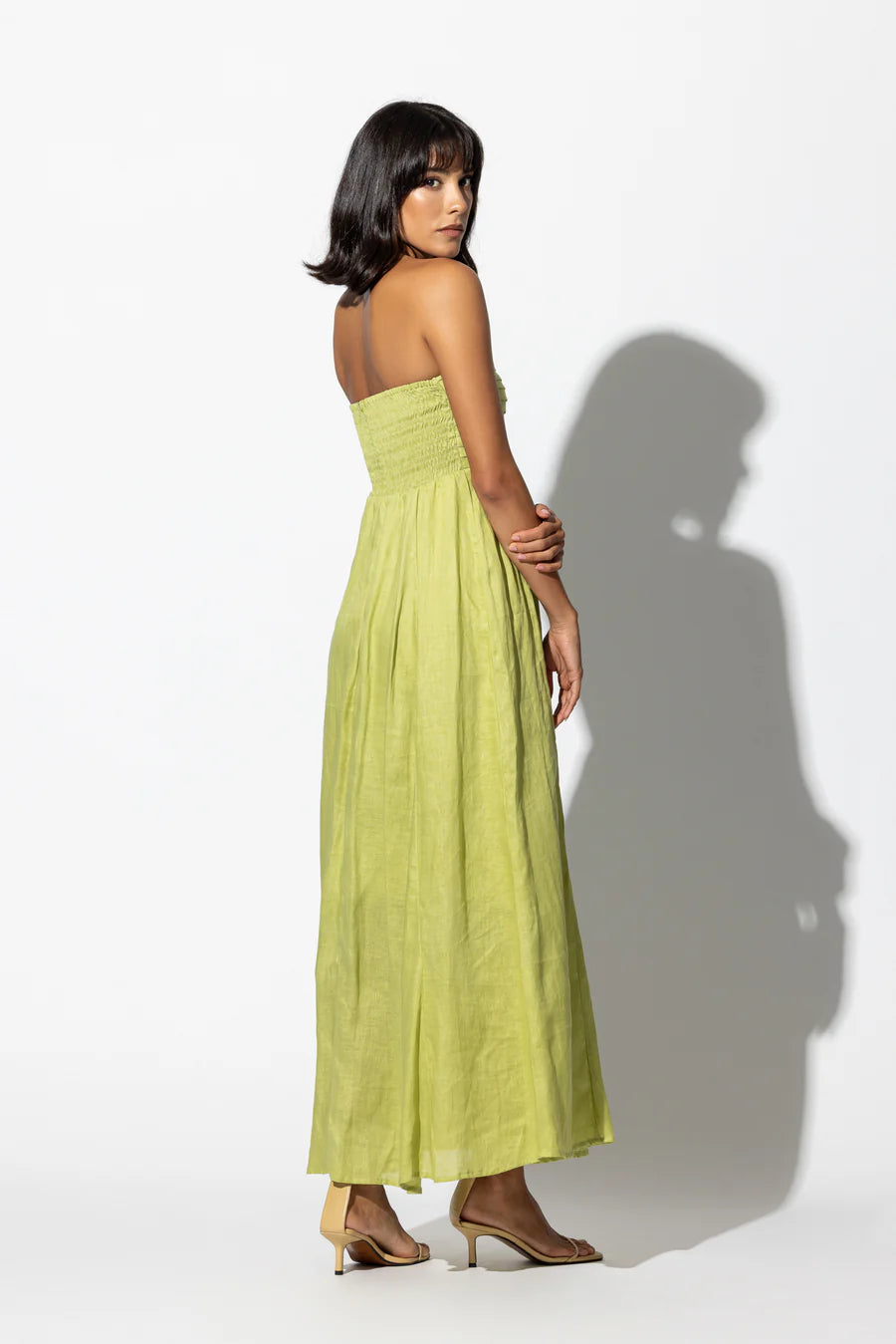 Sea side Cotton Pin-tuck Maxi dress - Do & Bee