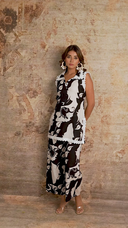 Abstract Black Coord Set